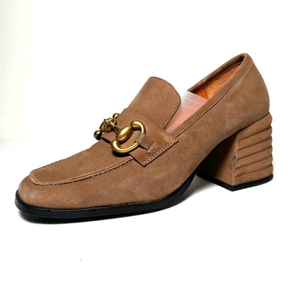 Saint G Valentina Taupe Suede Pumps - Picture 2 of 8